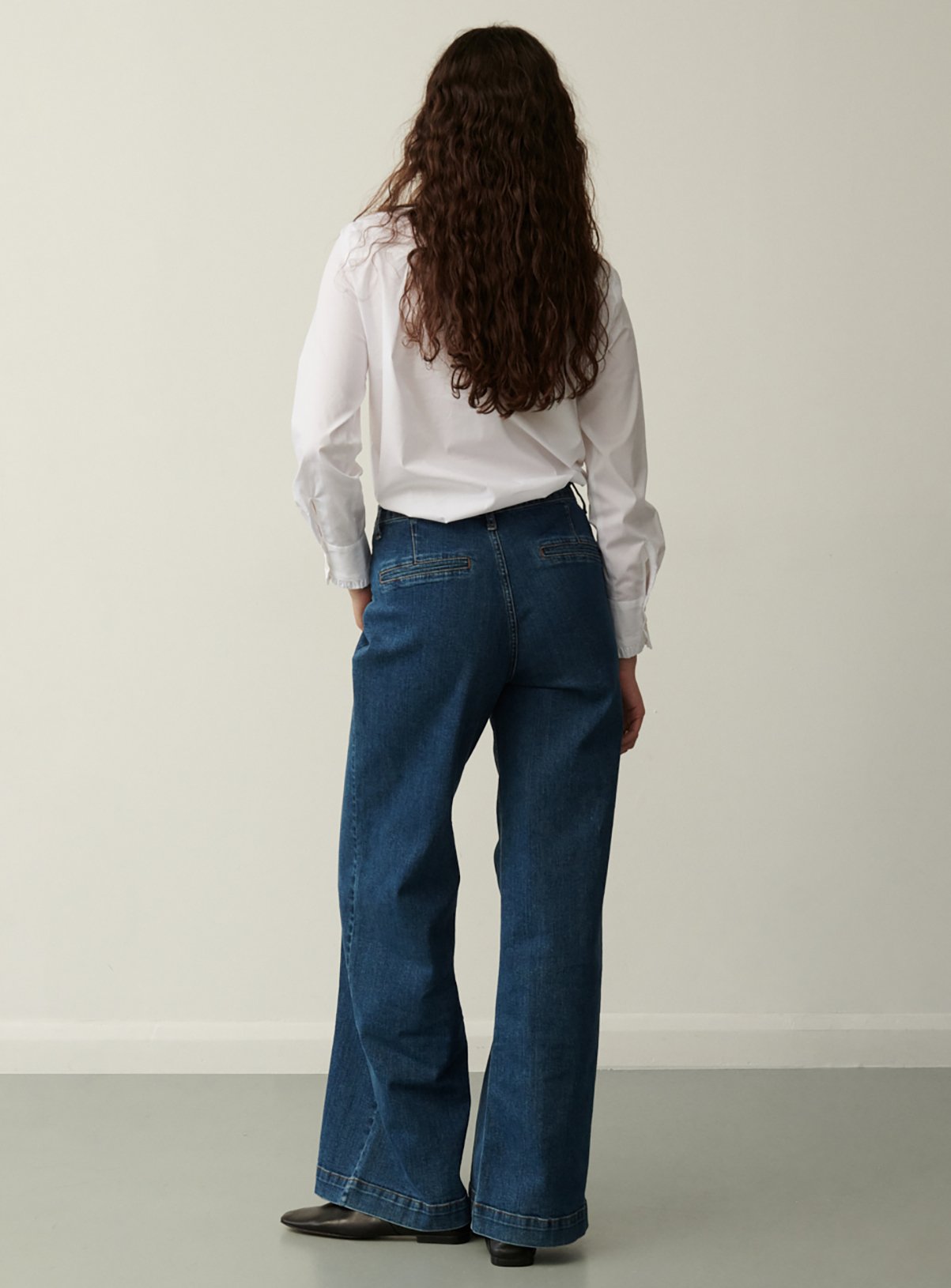 FINERY Tally Wide Leg Jeans 34 - Image 3 thumbnail